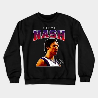 Steve Nash Basketball Legend Signature Vintage Retro 80s 90s Bootleg Rap Style Crewneck Sweatshirt